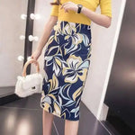 Spring Summer Women Y2K High Waist Midi Pencil Chiffon Skirts Slim Bodycon Vintage Hip Raise Korean Fashion Clothes UOV5