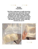 MOYISU Strapless Bra Women with Large Breasts and Small Non-slip Pull-up Breast Anti-sag Summer Slim Bra