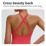 Gym Top Women Sports Bra Running Back Cross Yoga Breathable Sports Underwear Women High-intensity Push Up Fitness Workout Top