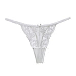 Tanga Dentelle Française Noël Pure Desire Transparent Fente Haute Sans Retirer Érotique T Pant Confort Taille S-XL MOYISU AB