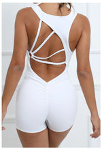 Padded Jumpsuit Sport Women Yoga Bodysuit Fitness Wear Gym Sportswear High Elastic Workout Running Clothes