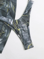 3 Pieces Print Push Up Bikini 2026 Women & Beach Skirt Strappy Swimsuit Sexy Swimwear Female Bathers Bathing Swimming Swim Suit