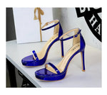 Women's High Heels Thin Heel Waterproof Platform Sandals Fashionable for Skirts New Model Shoes for Shows Summer Collection