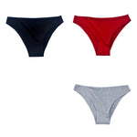 3Pcs/Set Women's Cotton Briefs Underwear Female Underpants Low Rise Underwear Sexy Lingerie Soft High Cut Panties