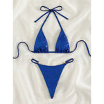 Sexy Diamond Extreme String Mini Micro Bikini Women Swimwear Female Swimsuit Two-piece Bikini set Bather Bathing Suit Swim V5180