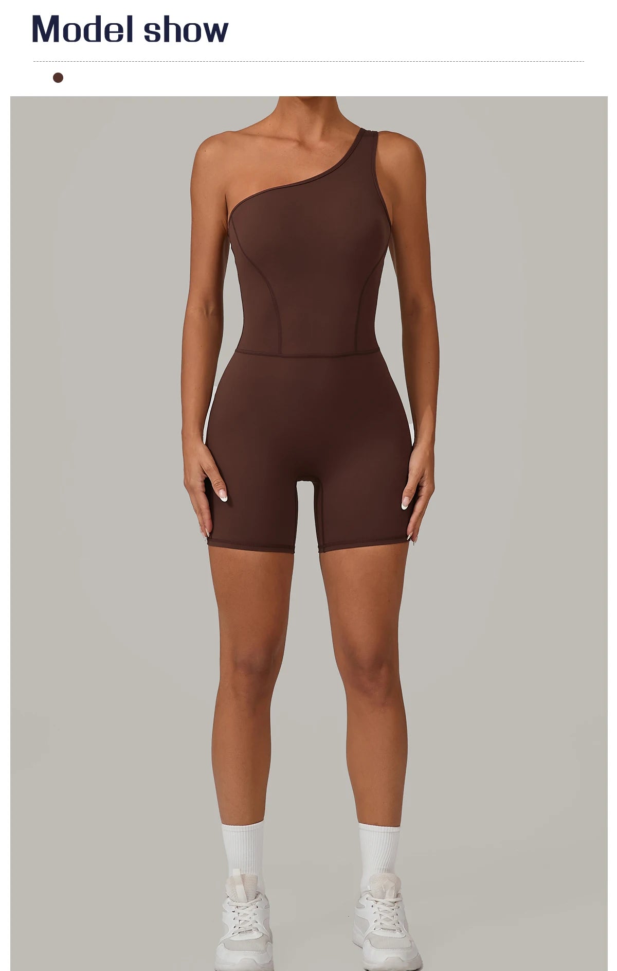 One Shoulder Women Sports Jumpsuit Sleeveless Yoga Rompers Backless Sportswear Women Workout One Piece Bodysuits Female