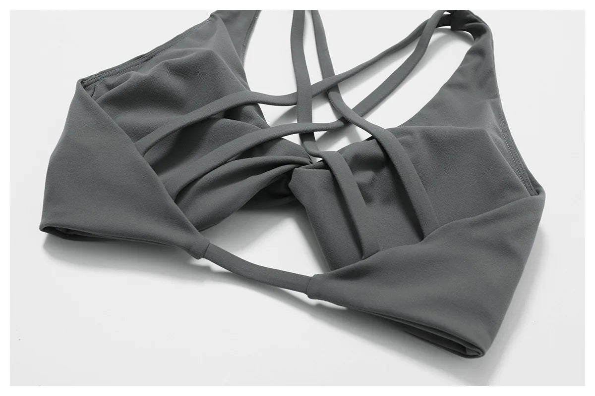 Push Up Gym Top Women Pleated Design Sports Bra Women Sexy Yoga Bra Running Yoga Clothes Women Fitness Workout Brassiere Women