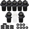 10 Pack Bridal Party Bride Spa Robes with Eye Masks Headband Hair Ties for Wedding Getting Ready Robes