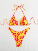 icro Bikini Women Swimwear Bandeau Swimsuit Woman Female Biquini Thong Bikinis Set Floral Brazilian Bathing Suit Beachwear