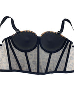 Fishbone Corset Cross-Border European and American Leopard Print Spicy Girl Tank Top Sexy Inner Wear Camisole High-End Outerwear Bra