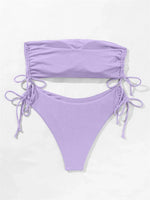 Sexy Bandeau Bikinis 2025 Women Brazilian Swimwear Female Swimsuit Two Pieces Bikini Set Bather Bathing Suits Girls Beach Wear