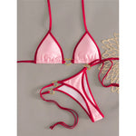 XS - L Halter Mini Micro Thong Bikini Women Swimwear Female Swimsuit Two-Pieces Bikini Set Padded Bather Bathing Suit Swim V7595