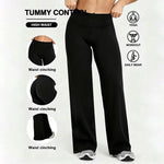 Women's Nude Feel Casual Straight Leg Pants Soft Slim Fit Wide Leg Yoga Trousers Running Gym ActiveFitness Sportswear Jeans（New）
