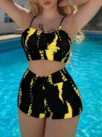 2026 Print String Bikini Swimsuit Women High Waist Shorts Swimwear Female Bathers Bathing Swimming Swim Suit Beachwear