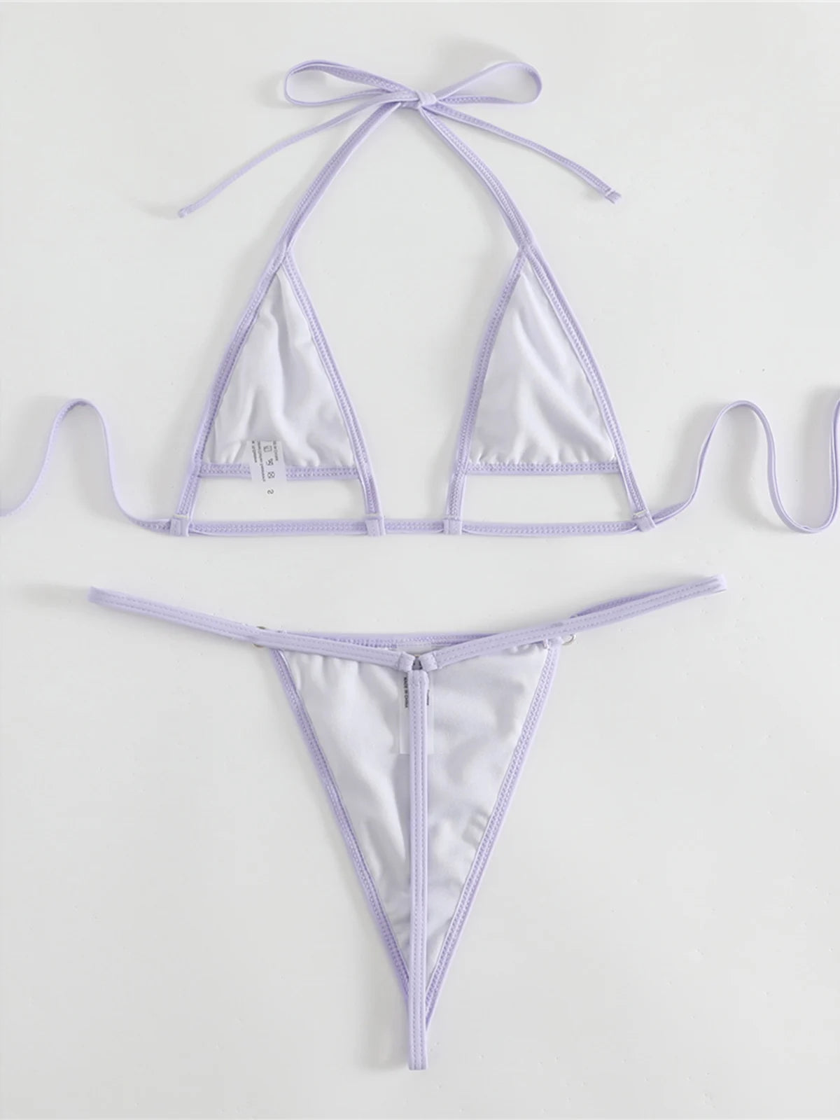 New Wrinkled Extreme Mini Micro Thong Bikini Women Swimwear Female Swimsuit Two-pieces Bikini set Bather Bathing Suit Swim K4827