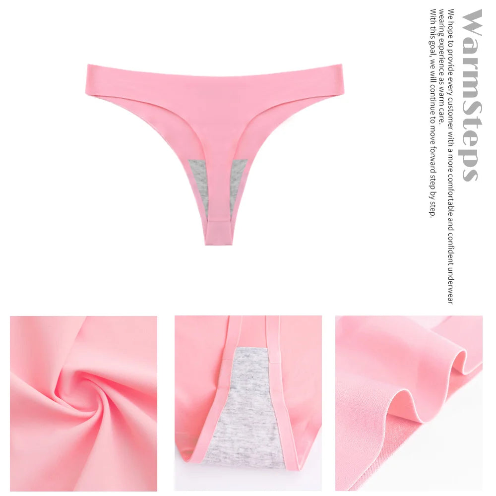 WarmSteps Solid T-back Fitness Sports Underwear Big Size Women's Panties Woman Sexy Lingerie Bikini Panties for Woman XXXL Size