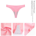 WarmSteps Solid T-back Fitness Sports Underwear Big Size Women's Panties Woman Sexy Lingerie Bikini Panties for Woman XXXL Size