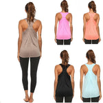 STOUREG Sleeveless Racerback Workout Yoga Tank Tops Women Running Training Yoga Shirts Gym Top Fitness Sport Vest Crop Top