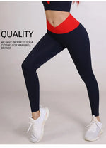 Spliced V-shaped Waist Sportwear Yoga Pants for Women 2025 Training Gym Clothes Wrap Tights Leggings Female Clothing