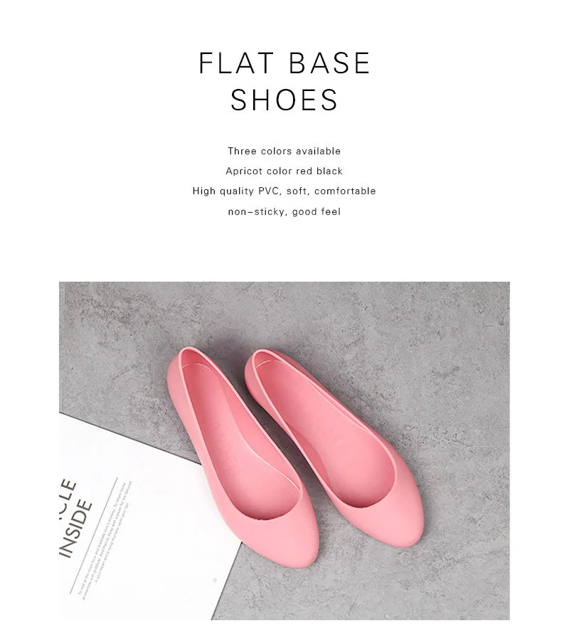 New ladies sandals soft pvc plastic flat non-slip women flat shoes 2022