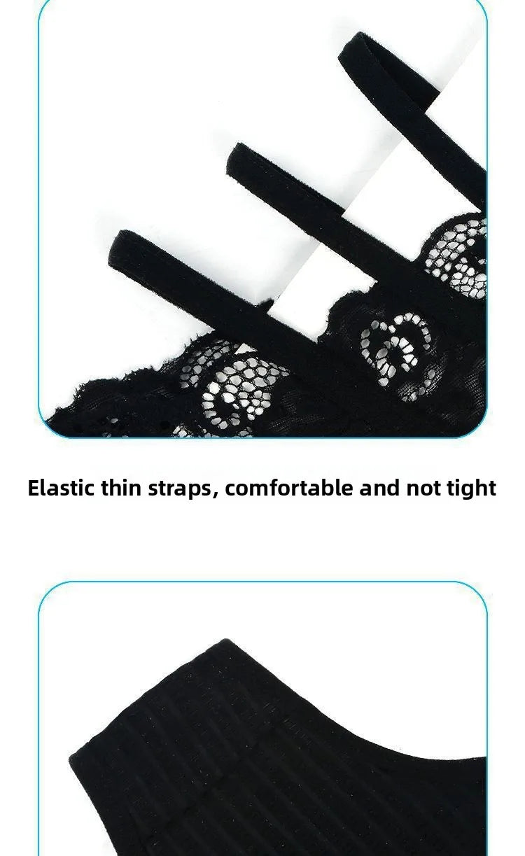 Women's Panties Sexy Lace Hollow Out Lingerie Breathable Ultra-Thin Underpants Lace Floral Comfortable High Waist Elastic Briefs