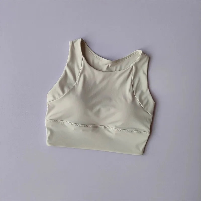 Women's Professional Shock-Absorbing Yoga Sports Vest One-Piece Gathering Sports Bra Running Collection with Breast Support