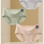 10A Grade Ice Silk Seamless Panties Solid Color Panties Underwear Women Comfort Wear Naked Feeling