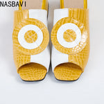 NASBAVI Out Outdoor Slippers Latest Luxury Shoes Women Designers Ladies Shoes and Sandals Wedding Shoes for Women Big Size 45 46