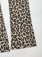 Foridol Leopard Print Wide Leg Long Pants Women Spring Summer Straight Fashion New Pants Zip Casual Female Pantalones 2025