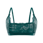See Tbrough Lace Embroidery Women Lingerie Adjustable Strap Unlined Brassiere Women's Bras Floral Wire-Free No Pad Bra Underwear