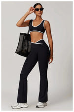 Yoga Set2 Pieces Workout Outfits Fitness Sportswear Gym Tracksuit High Waist Leggings Sports Bra Athletic Wear Women Clothes
