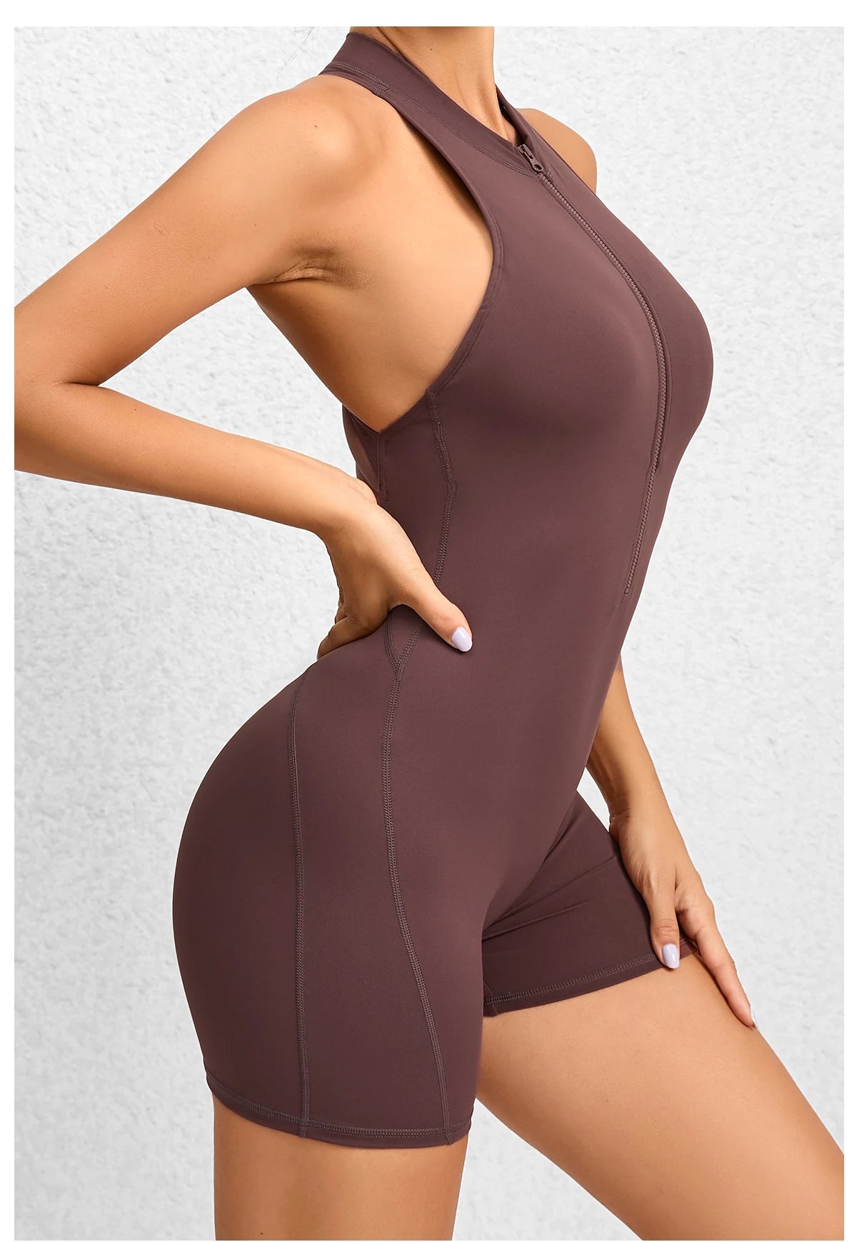 Women Yoga V Backless Jumpsuit Workout Bodysuit Sleeveless Gym Bodycon Sportswear Fitness Yoga Suit One Piece Outfit