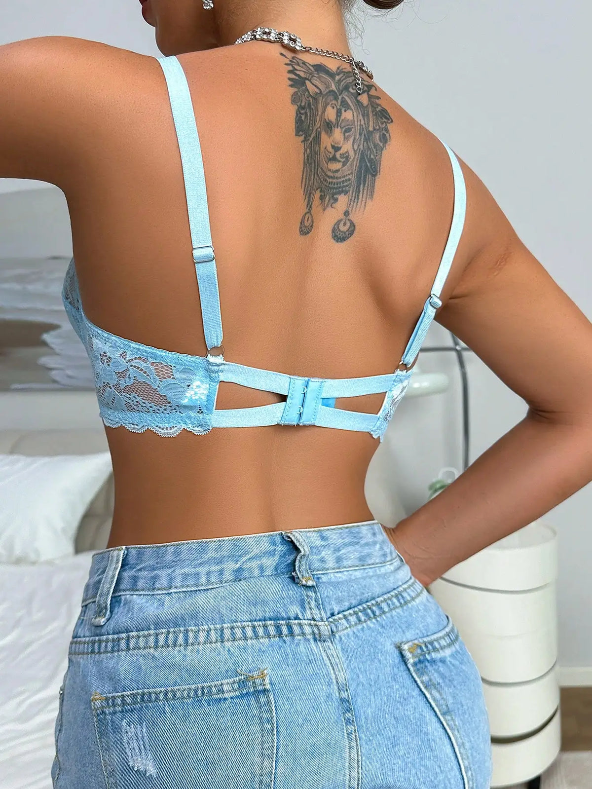 High quality sexy lace breathable bra underwear for women's gathering push up bra underwear for women's daily blue bra MR2702