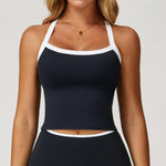 Women's Pilates Tank Top Push-Up Sports Bra Hollow Breathable Fitness Bras Gym Yoga Vest Running Tops High Strength Sportswear