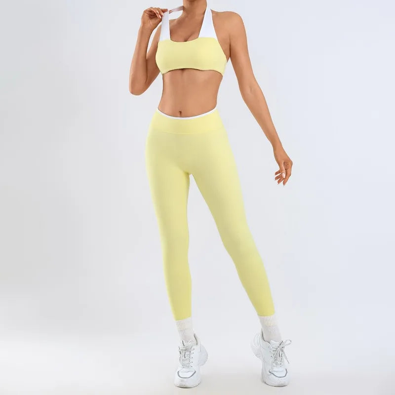 Women's Yoga Sets Fitness Sports Gym Slim Fit Hip-lifting Beautiful Back Suits Workout Casual Running Training Sets