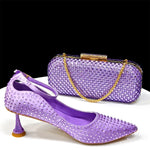 Doershow Italian Shoe and Bag Set New beautiful Women Shoes and Bag Set In GREEN Italian Shoes with Matching Bag set HSH1-1