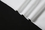 Letter Print Oversized Tees Women Skew Collar Off Shoulders Short Sleeves T-shirt Irregular Hem Hip-hop Style Trend Crop Tops