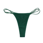 Low Waist Traceless Briefs Double Layered Thin Waistband Panties Comfortable Solid Color Sexy Cotton Sports Fitness Thong 2025