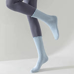 Women's Mid-Tube Cotton Yoga Sports Socks Summer Non-Slip Solid Color Breathable Anti-Fungus Fitness Edge Pure Cotton Socks