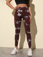 47 Color Marbling Tie-Dye Seamless Yoga Pants Sports Leggings Women Running Fitness High Waist Gym Leggings Women Workout Tights
