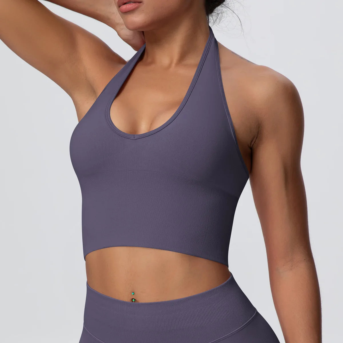 Gym Tops Women Halter Top Gym Vest Woman Sexy Backless Push Up Sport Bras Running Vest Workout Tops Activewear Yoga Fitness Vest