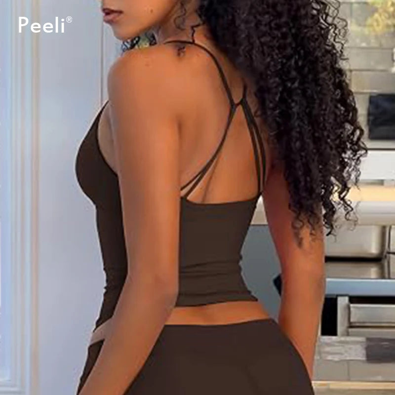 V Neck Gym Top Longline Yoga Tops Women Clothes Thin Strap Sports Shirts High Elastic Workout Vest Push Up Fitness Tank Top Yoga