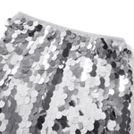 Women Summer Sequin Mini Skirts High Waist Bodycon Pencil Skirts Evening Party Club Sexy Streetwear