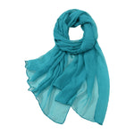 Solid Color Chiffon Scarf Fashionable Lightweight Neck Scarf For Women Summer Neck Sun Protection Silk Scarf Shawl 170*70cm