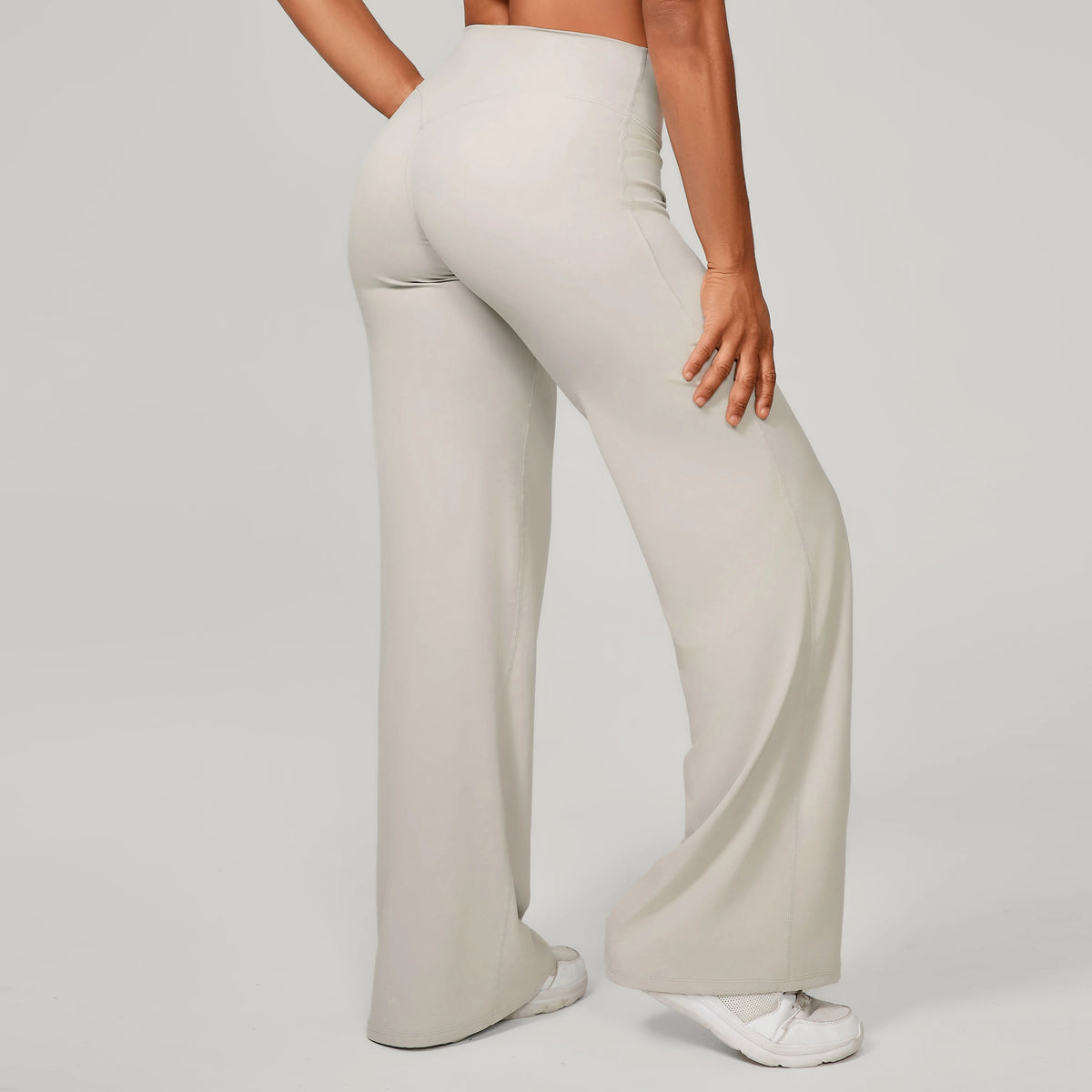 Women Straight Yoga Leg Bottoms Soft Stretchy Fabric Women's Yoga Pants GYM Sweat-Wicking Properties Running Sport Trousers