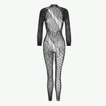 Women's Summer Hot Hollow Out Pantyhose Thin Long Sleeve Tights Plus Size High Stretch Body Stockings Ladies' Underwear Fishnets