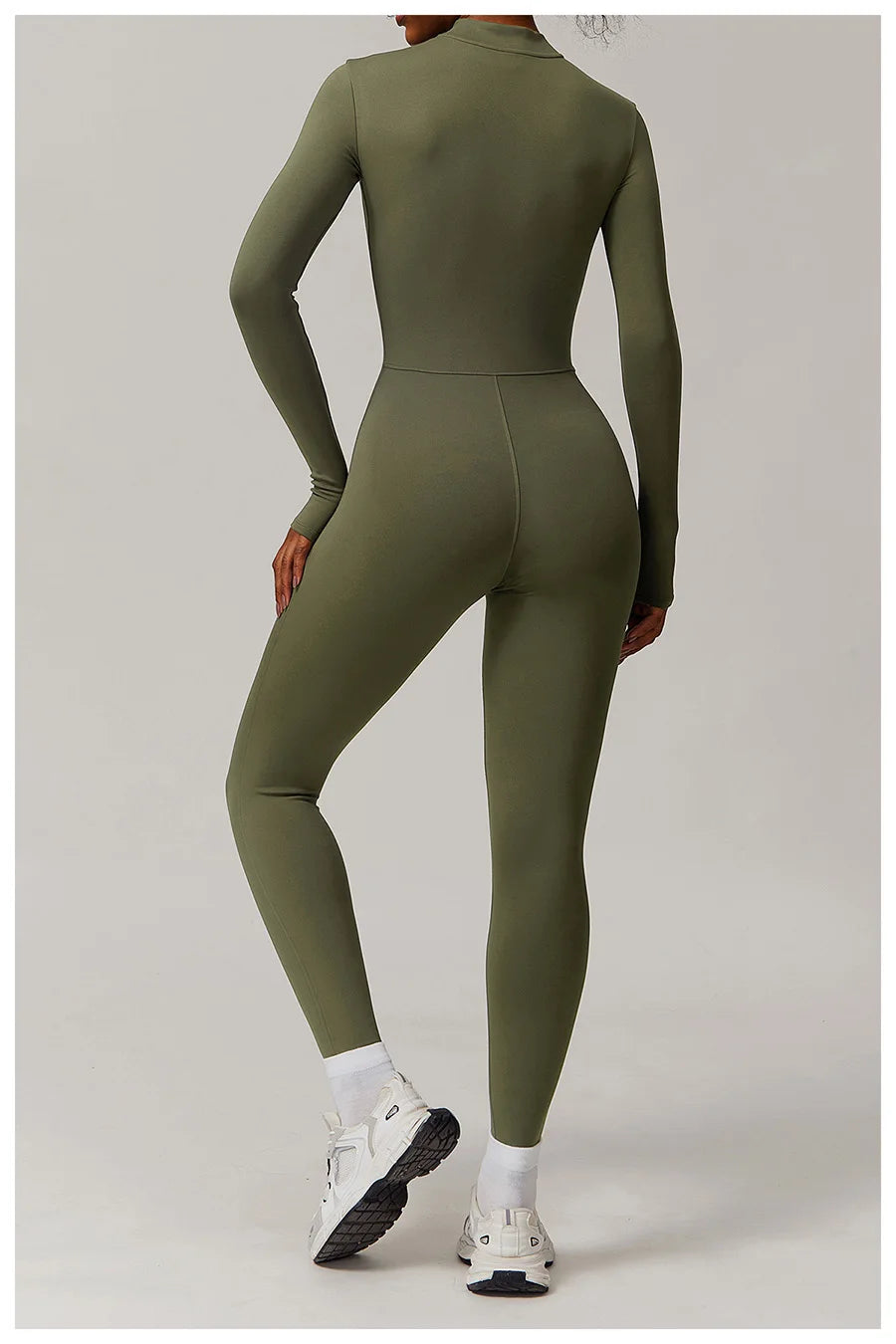 Zipper Workout Jumpsuit Sports Overalls Women Gym Clothing Running Long Sleeves Fitness Gym Tracksuit Short Sportswear Yoga Set