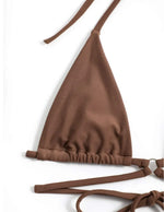 3 Pieces Triangle String Thong Bikinis 2026 Swimwear Female Sexy Brazilian Swimsuit Women Bathers Bathing Swimming Swim Suit
