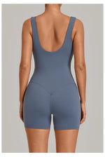 New Summer U-neck Beautiful Back Yoga Jumpsuit Women Sleeveless Tight Sports One Piece Suit Outdoor Gym Running Fitness Overalls