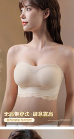 Wireless Wedding Brassiere Push Up Bras Lingerie Sexy Bralette Strapless Bras Invisible Tube Tops Seamless Breathable Bras M-6XL